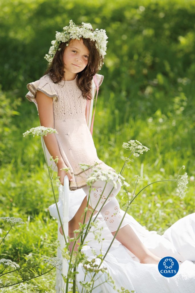 Kislány ruha Cotton Eco fonalból minták