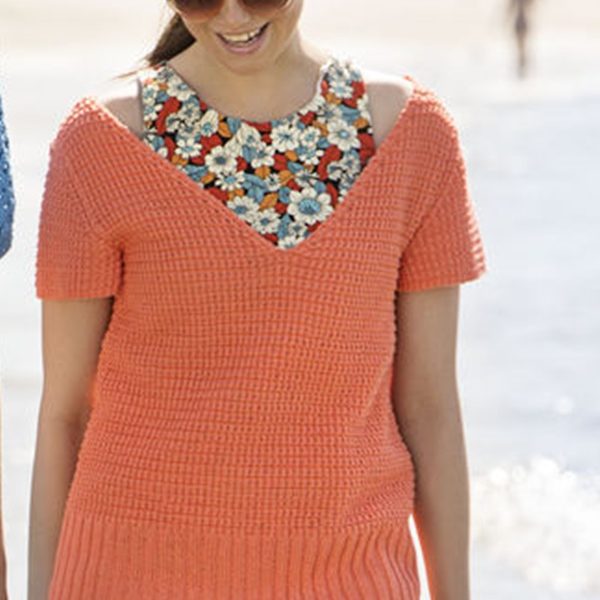 Korallszínű női pulóver 812 PDF